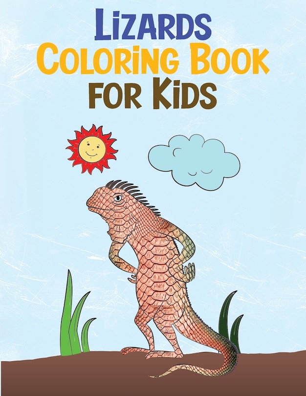 Front cover_Lizards Coloring Book for Kids