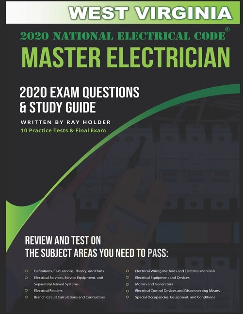 Couverture_West Virginia 2020 Master Electrician Exam Questions and Study Guide