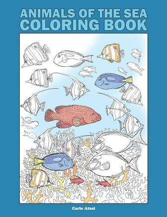 Animals of the Sea Coloring Book: 25 Realistic Coloring Pages on Marine Wildlife