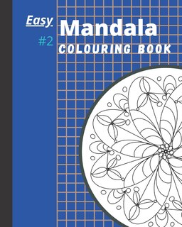 Front cover_Easy Mandala Colouring Book #2