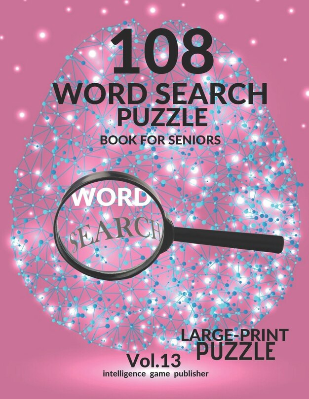 Front cover_108 Word Search Puzzle Book For Seniors Vol.13