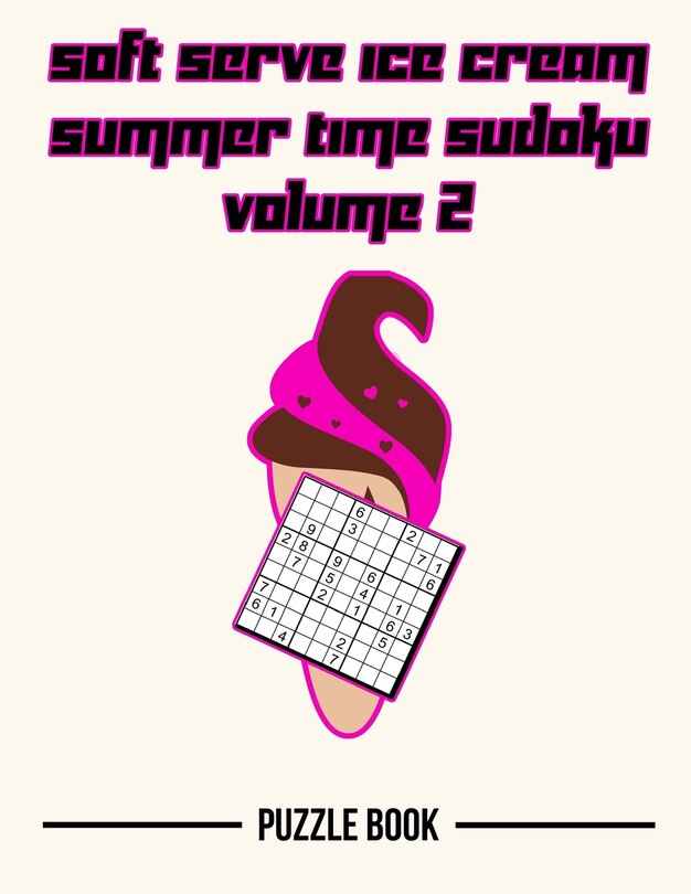 Couverture_Soft Serve Ice Cream Sudoku Summer Time Puzzle Book Volume 2