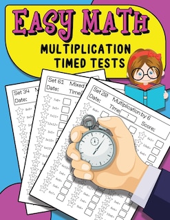 Front cover_Easy Math Multiplication Timed Tests