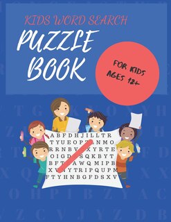 Front cover_KIDS WORD SEARCH PUZZLE BOOK for kids ages 12+
