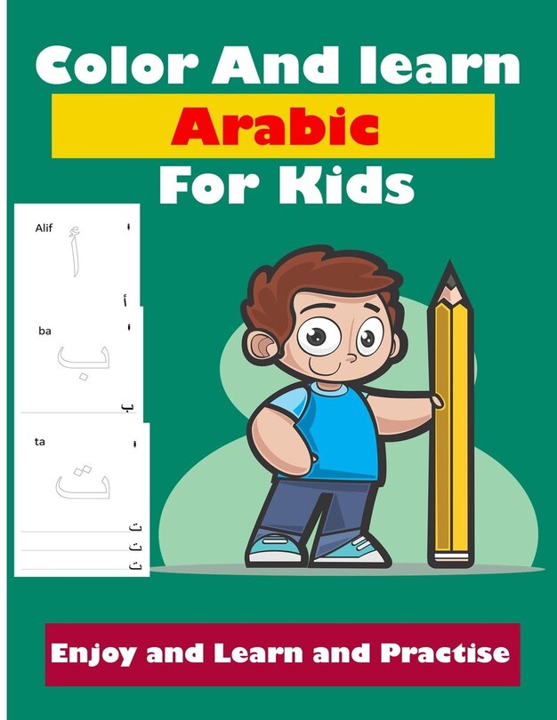 Front cover_Color and learn Arabic for kids