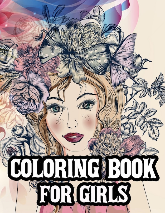Front cover_Coloring book for girl.