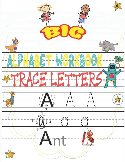 Couverture_big alphabet workbook trace letters