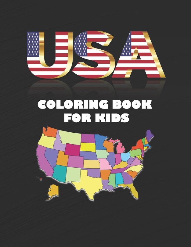 Front cover_Usa Coloring Book For Kids