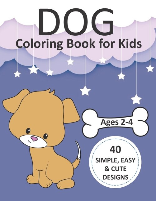 Front cover_Dog Coloring Book for Kids Ages 2-4