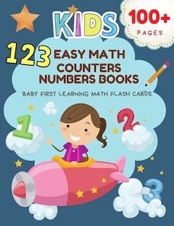 Front cover_123 Easy Math Counters Numbers Books Baby First Learning Math Flash Cards