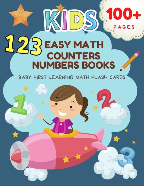 Front cover_123 Easy Math Counters Numbers Books Baby First Learning Math Flash Cards