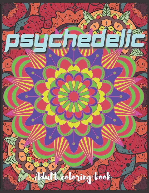 Front cover_Psychedelic Adult Coloring Book