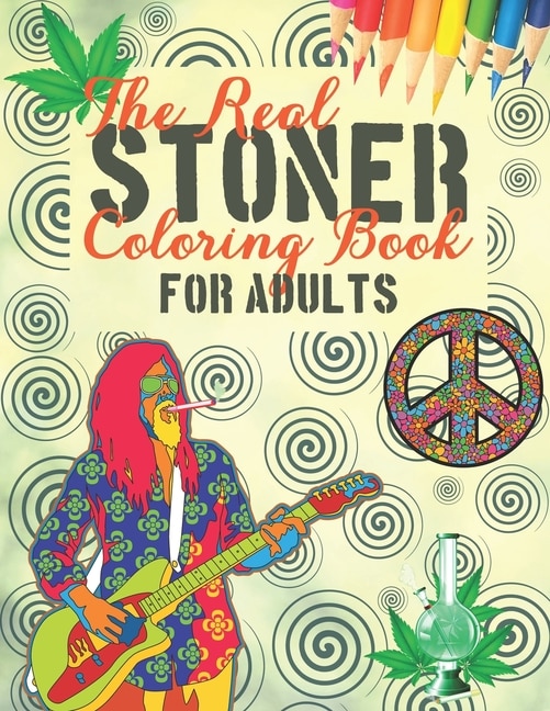 Front cover_The Real Stoner Coloring Book for Adults