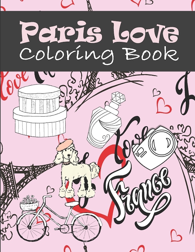 Front cover_Paris Love Coloring Book