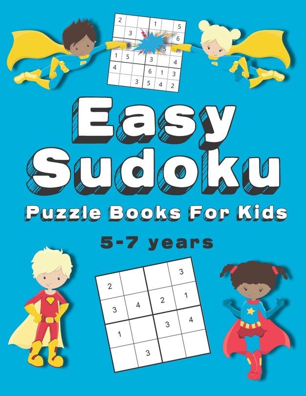 Front cover_Easy Sudoku Puzzle Books For Kids