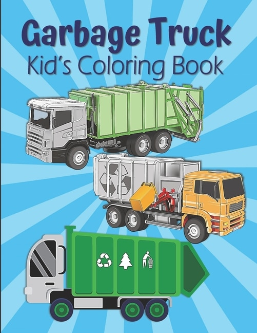 Front cover_Garbage Truck Kid's Coloring Book