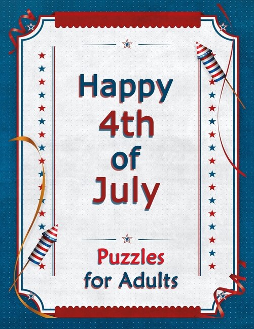 Front cover_Happy 4th of July Puzzles For Adults