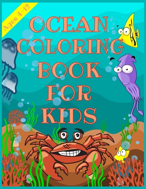 Front cover_Ocean Coloring Book for Kids