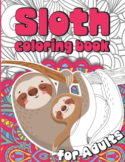 Front cover_Sloth Coloring Book for Adults