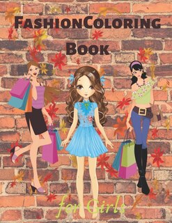 Front cover_Fashion Coloring Book For Girls