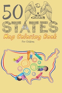 Front cover_50 States map coloring book for children