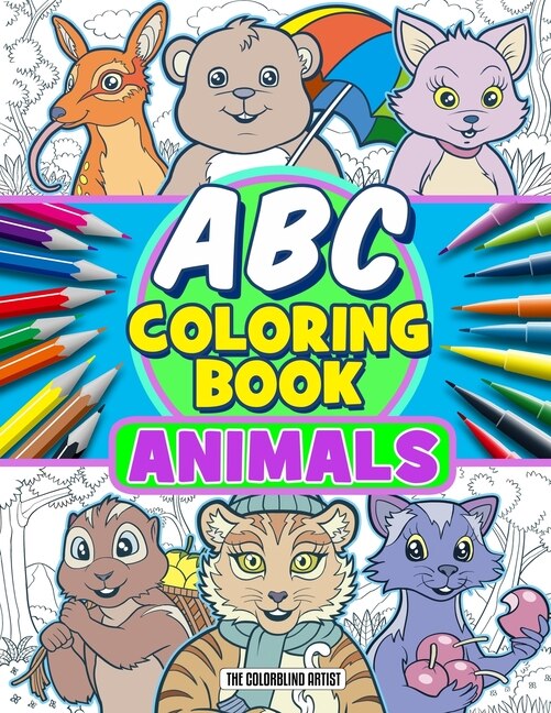 Front cover_ABC Coloring Book Animals