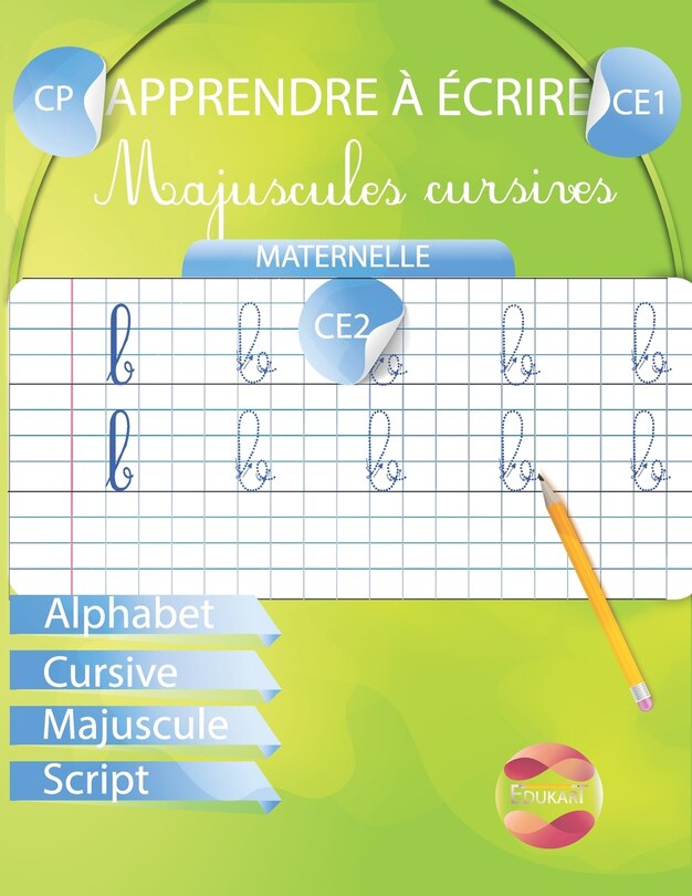 Couverture_Apprendre à écrire Majuscules Cursives