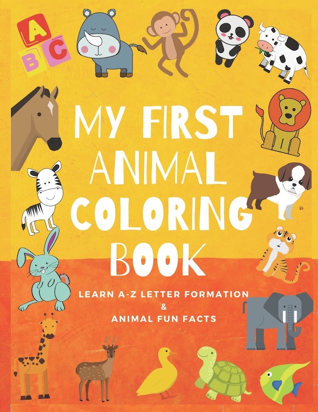 Front cover_My First Animal Coloring Book