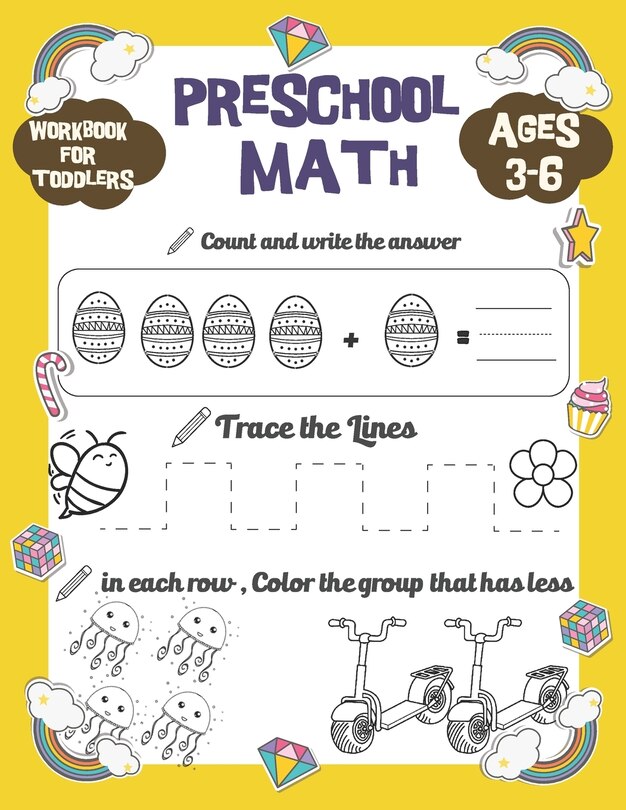Couverture_Preschool Math workbook for toddlers ages 3-6
