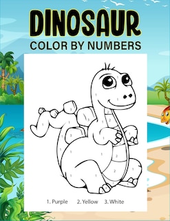 Couverture_Dinosaur color by numbers