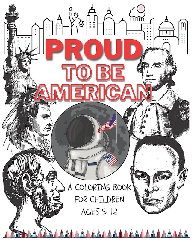 Couverture_Proud to be American - Coloring book for children