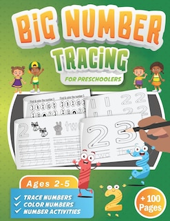 Front cover_Big Number Tracing Book for Preschoolers