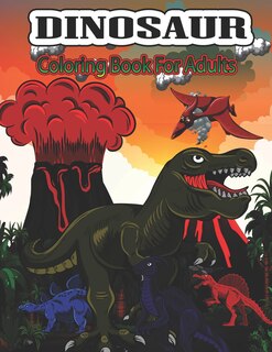 Front cover_Dinosaur Coloring Book for Adults