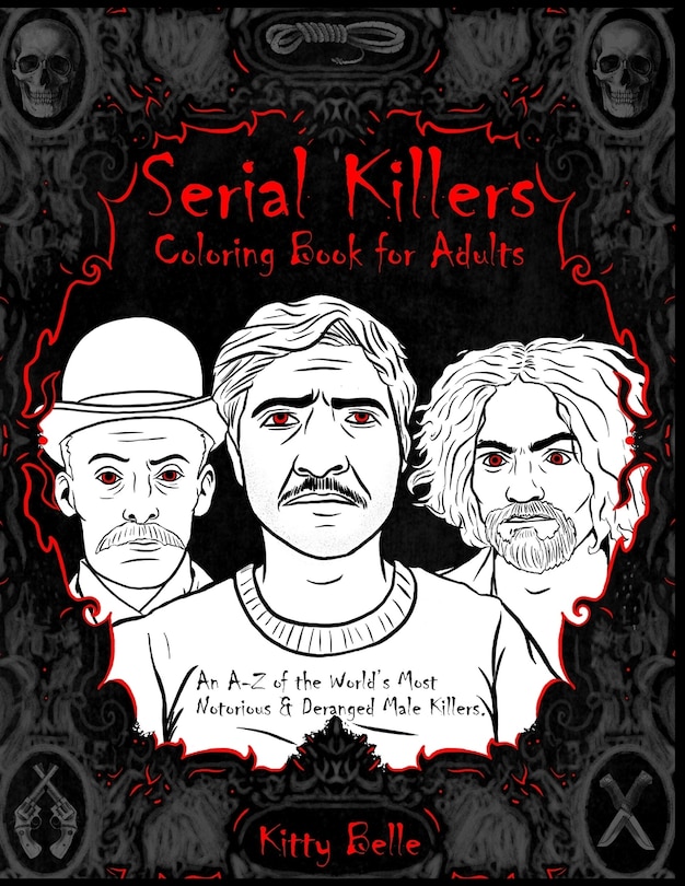 Front cover_Serial Killers Coloring Book for Adults