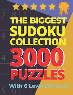Couverture_The Biggest Sudoku Collection 3000 Puzzles With 6 Level Difficulty