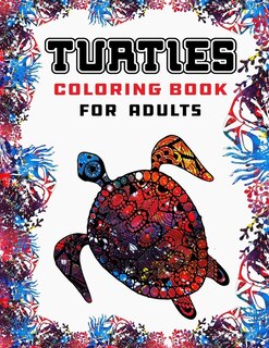 Front cover_Turtles Coloring Book For Adults