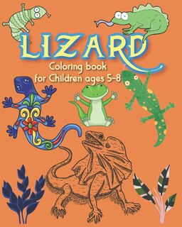 Front cover_Lizard coloring book for children