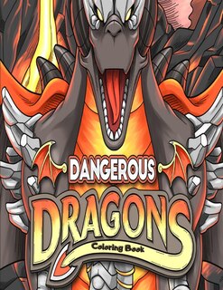 Front cover_Dangerous Dragons Coloring Book