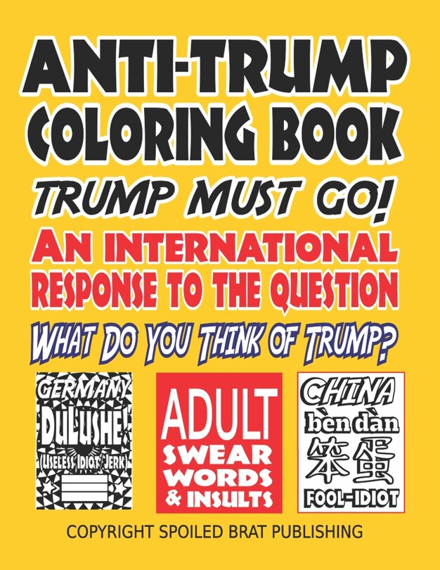 Front cover_Anti-Trump Coloring Book