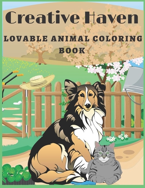 Couverture_Creative Haven Lovable animal Coloring Book