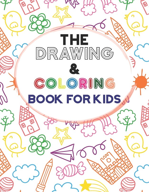 Couverture_The Drawing & Coloring Book For Kids
