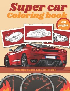 Front cover_Super Car Coloring Book
