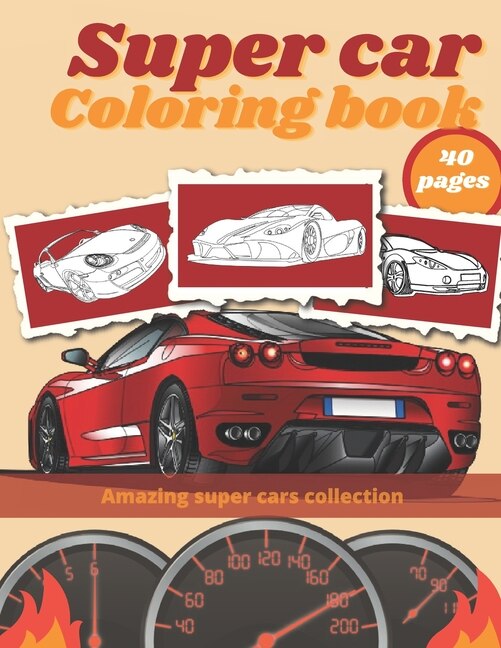 Front cover_Super Car Coloring Book