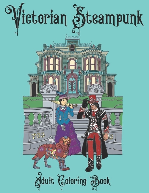 Front cover_Victorian Steampunk Adult Coloring Book