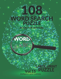 Front cover_108 Word Search Puzzle Book For Seniors Vol.15
