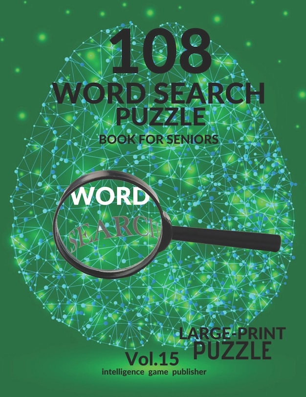 Front cover_108 Word Search Puzzle Book For Seniors Vol.15