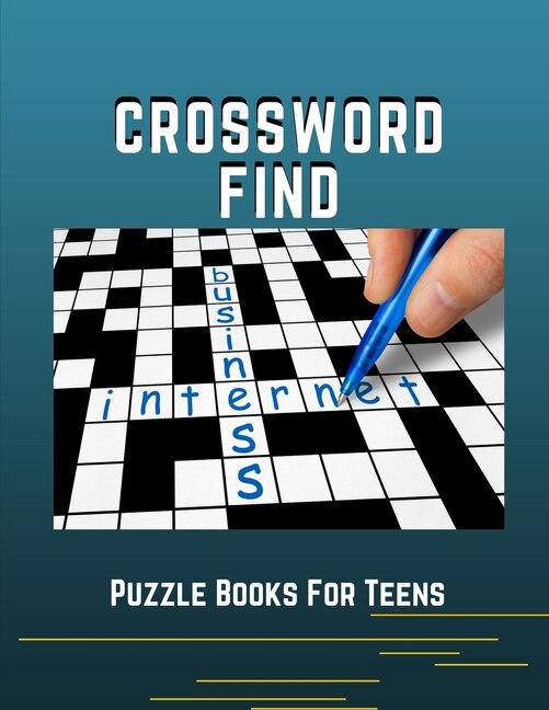 Front cover_Crossword Find Puzzle Books For Teens