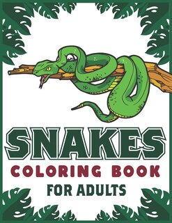 Front cover_Snakes Coloring Book For Adults