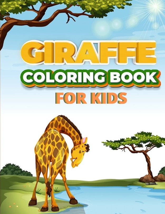 Front cover_Giraffe Coloring Book For Kids