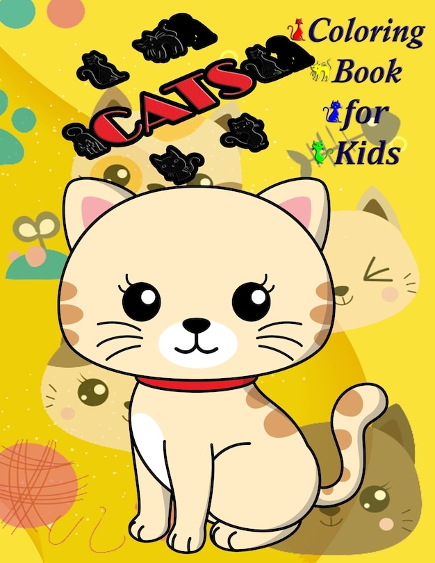Front cover_Cats Coloring Book for Kids